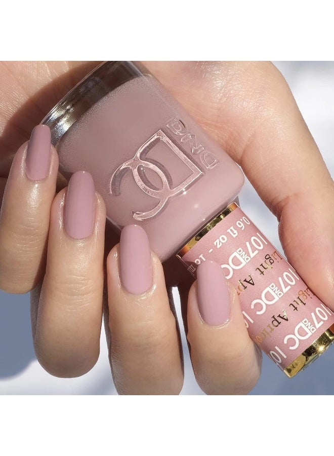 DAISY DND Gel Polish Set - 1 Each Of Beige Gel Polish And Beige Nail Polish, 107 Light Apricot, 0.5 Fl Oz - Image 3